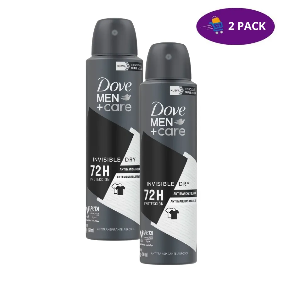 Dove Men Care Aerosol Invisible Dry 72H Deodorant Spray(150 ml) 2 x $7.00