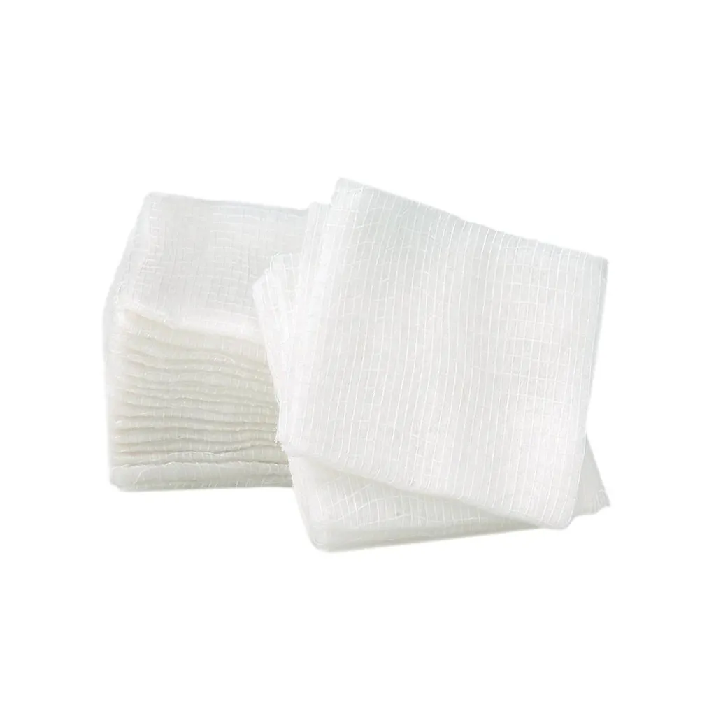 Gasa hidrófila no estéril plegada a 8 capas 10 cm x 10 cm caja de 1250 uds